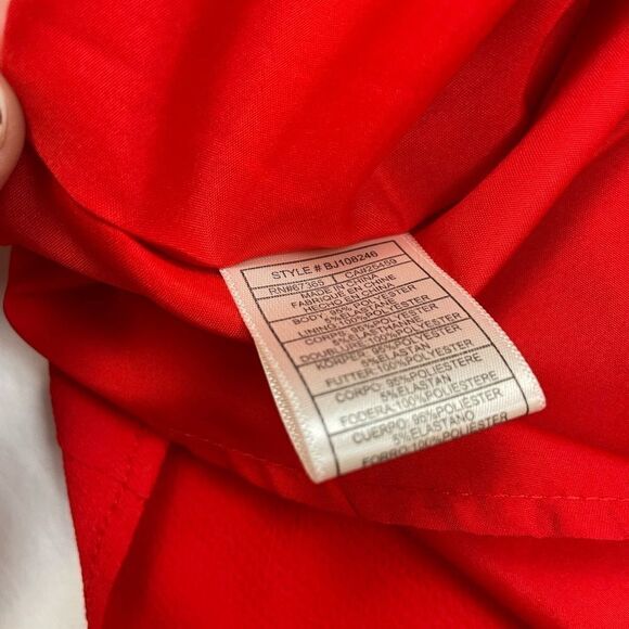 𝅺BB Dakota Walk On By Ruffle Dress in Red, size 8 - GUC - Picture 8 of 16